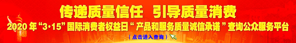 2020年“3.15”國際消費者權(quán)益日“產(chǎn)品和服務(wù)質(zhì)量誠信承諾”查詢公眾平臺